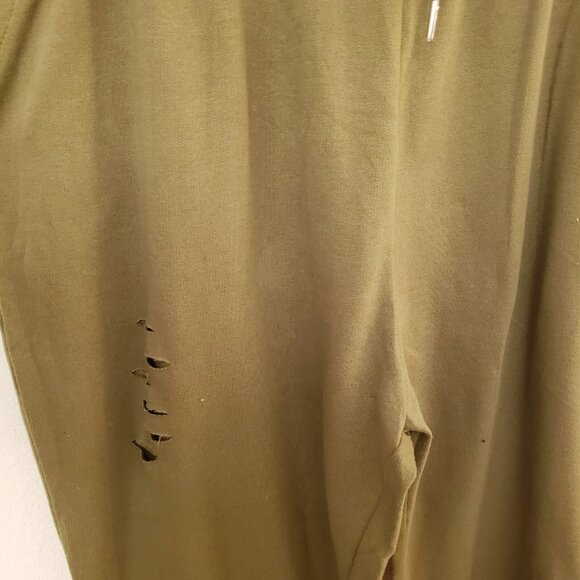 Jolie & Joy Olive Green Distressed Drawstring Waist Joggers Size 3X Jr Plus NWT - Picture 8 of 11